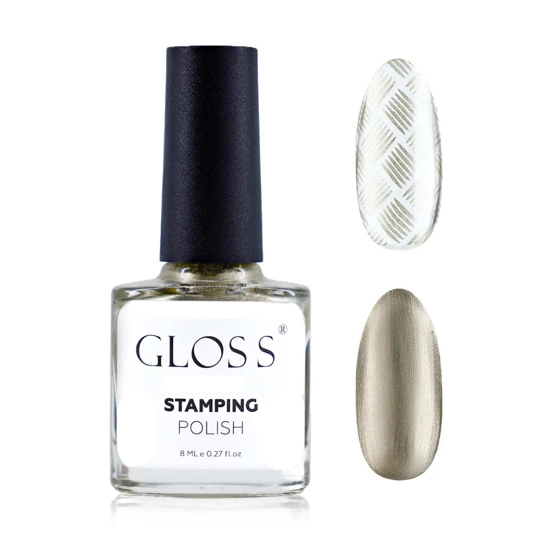 Лак для стемпінгу Gloss Stamping Polish 18 Ванільний перламутровий, 8 мл
